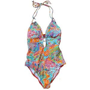 Lauren Ralph Lauren One Piece Swim Suit Bathing Suit